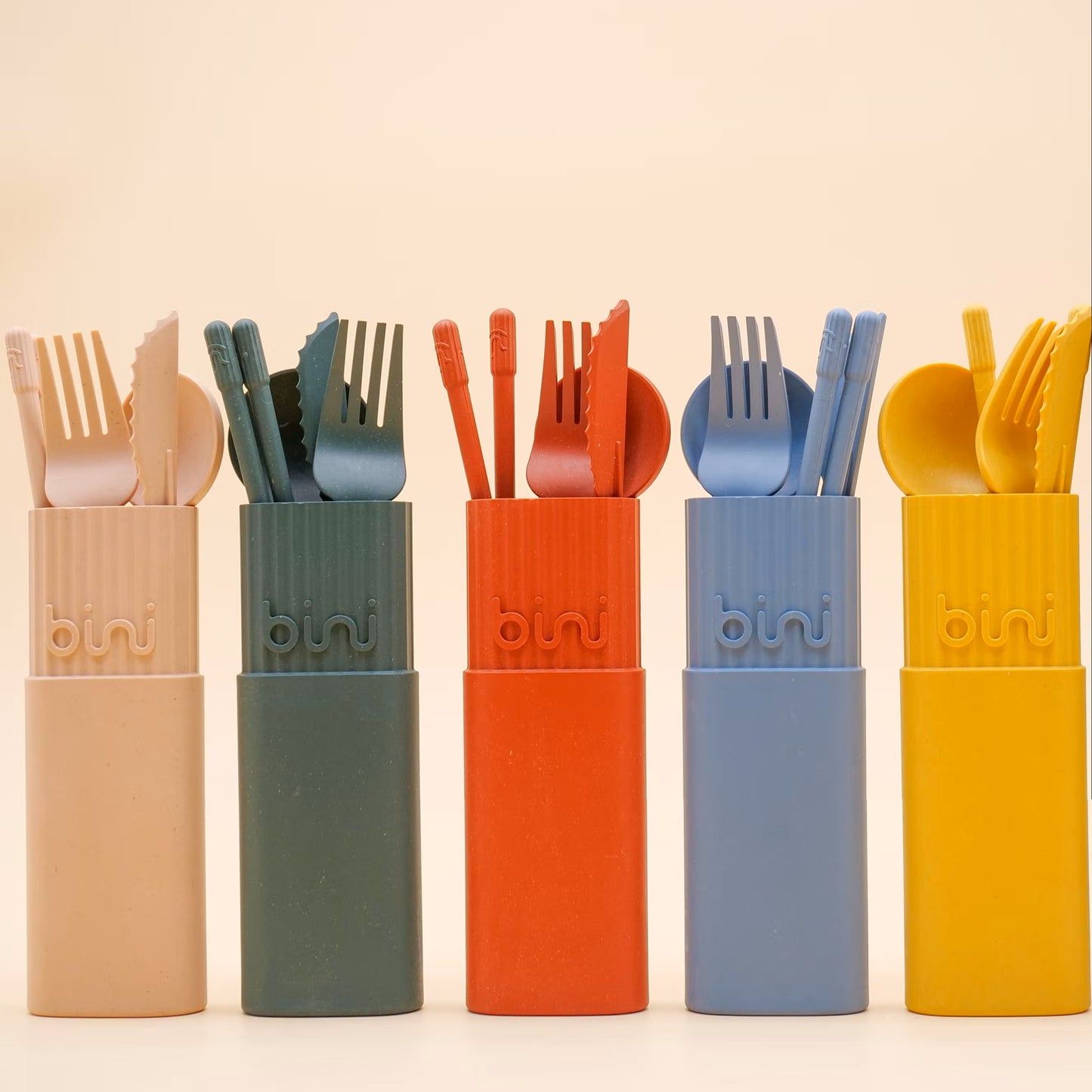 Reusable cutlery kit | YELLOW