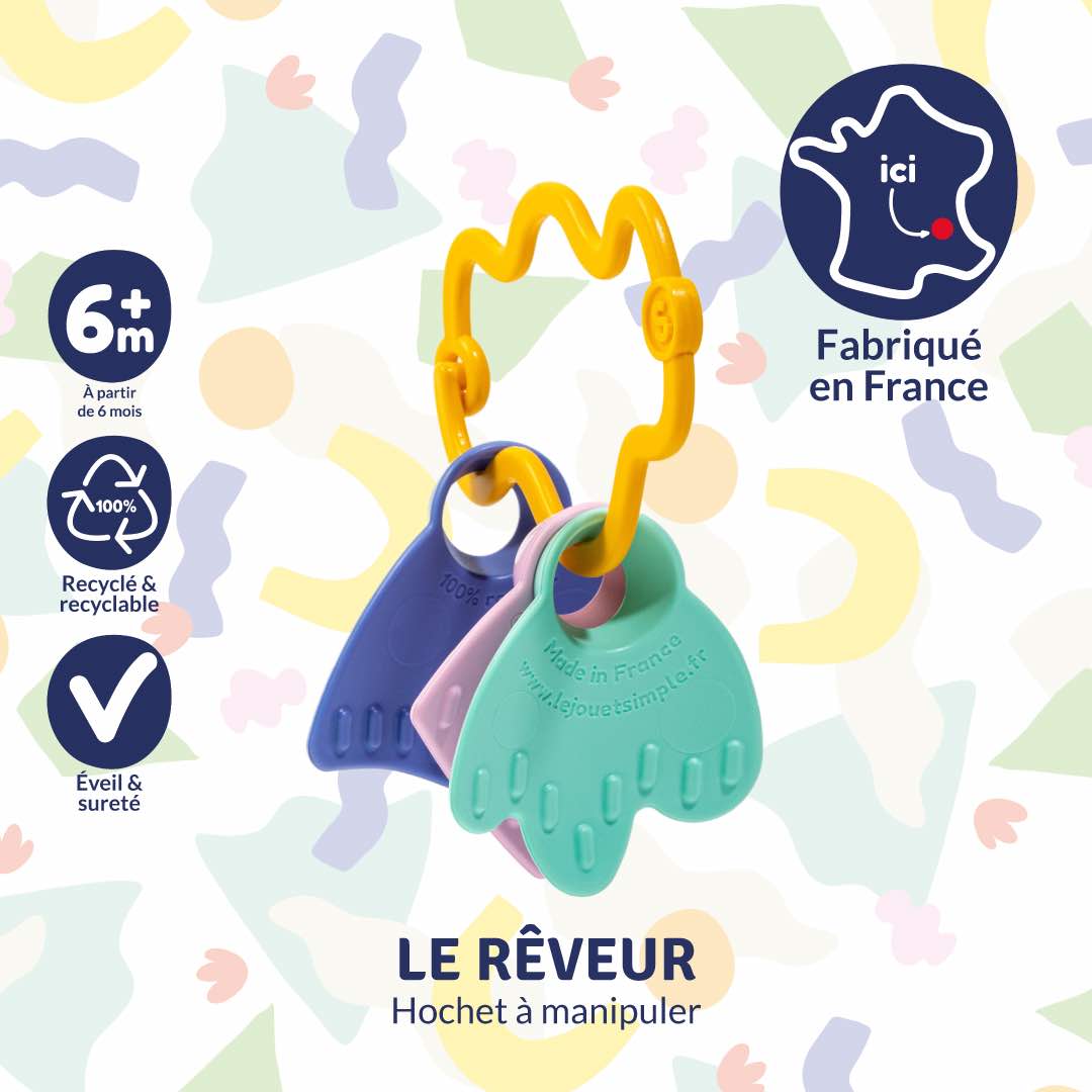 Hochet à manipuler | Le Rêveur – Orange