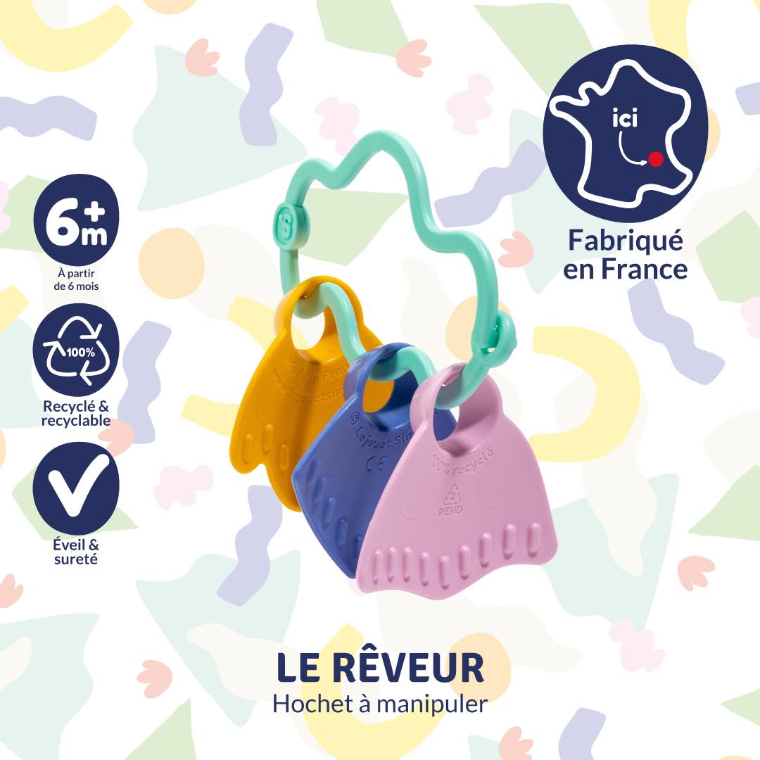 Hochet à manipuler | Le Rêveur – Vert