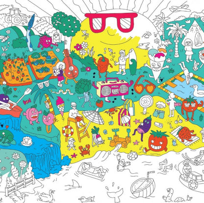 Frise géante à colorier | 4 saisons