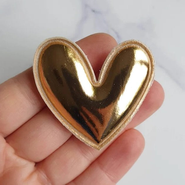 Heart brooch | Golden