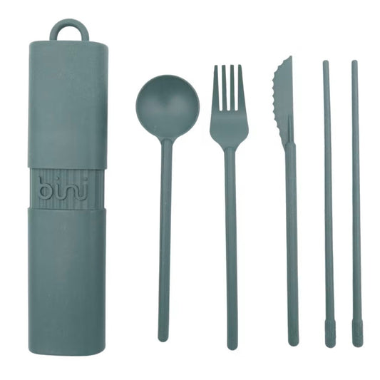 Kit de couverts réutilisables | Vert