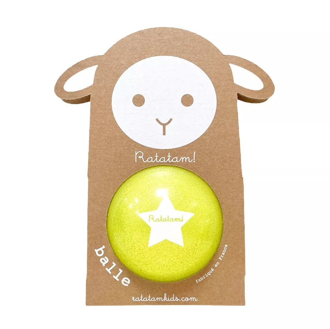 Balle pailletée mouton | Jaune