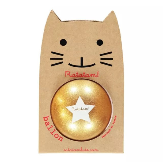 Cat Glitter Balloon | Gold