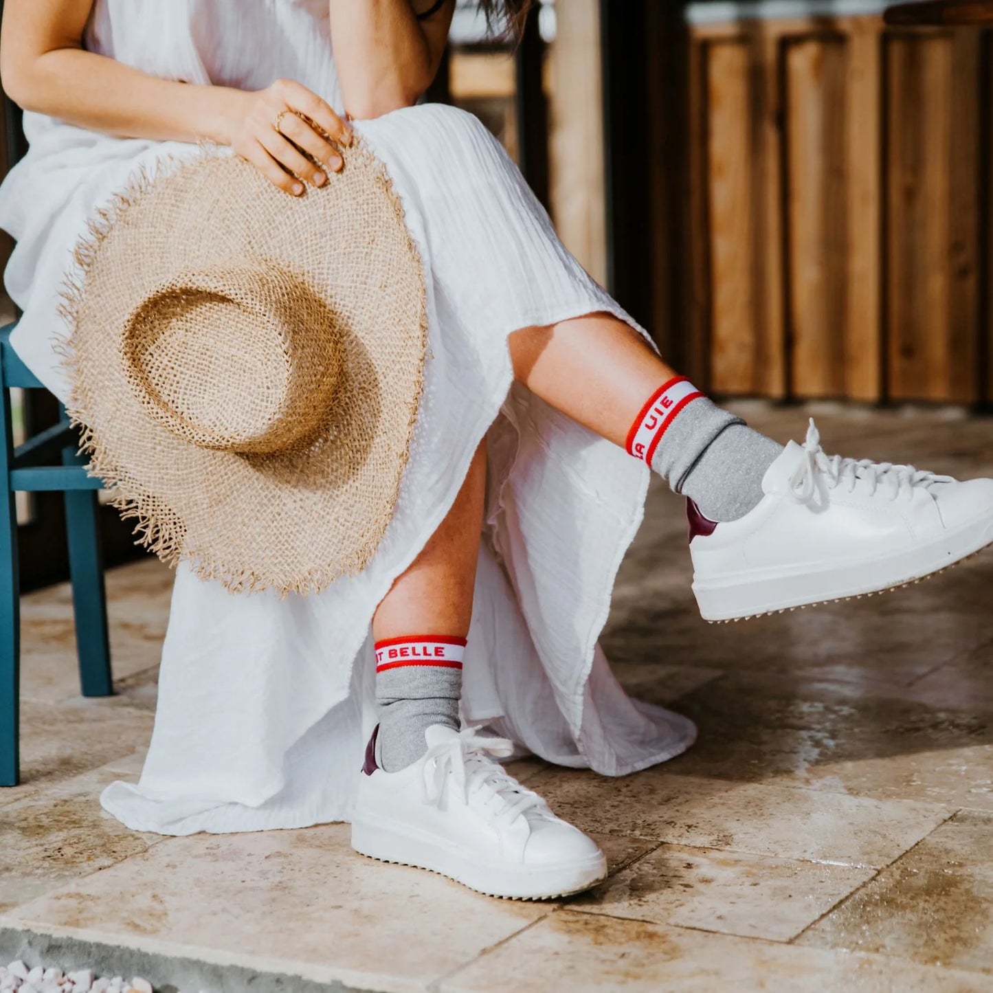 Chaussettes à paillettes | La Vie est Belle en argenté