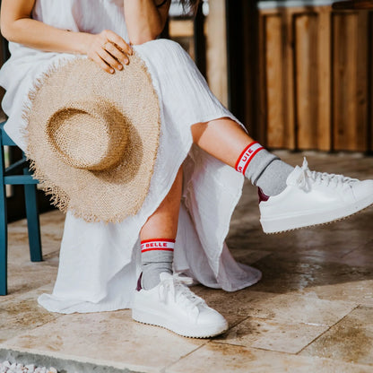 Chaussettes à paillettes | La Vie est Belle en argenté