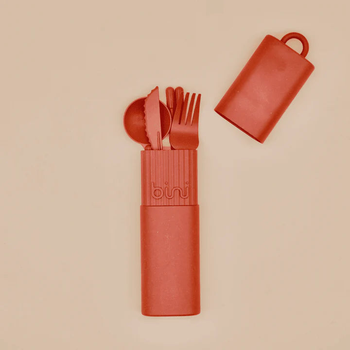 Kit de couverts réutilisables | Terracotta