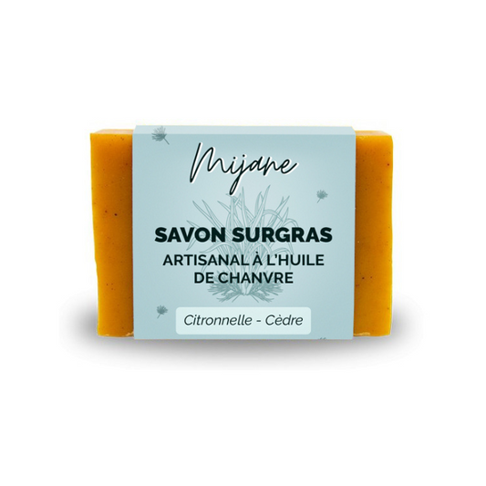 CBD superfatted soap | Lemongrass - Cedar