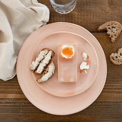 Stoneware plate | Powdery pink