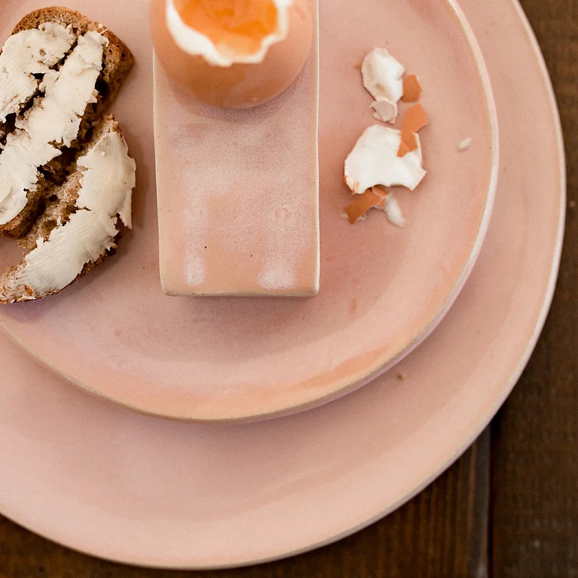 Stoneware plate | Powdery pink