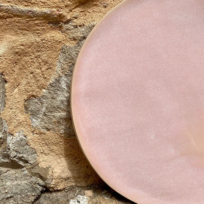 Stoneware plate | Powdery pink