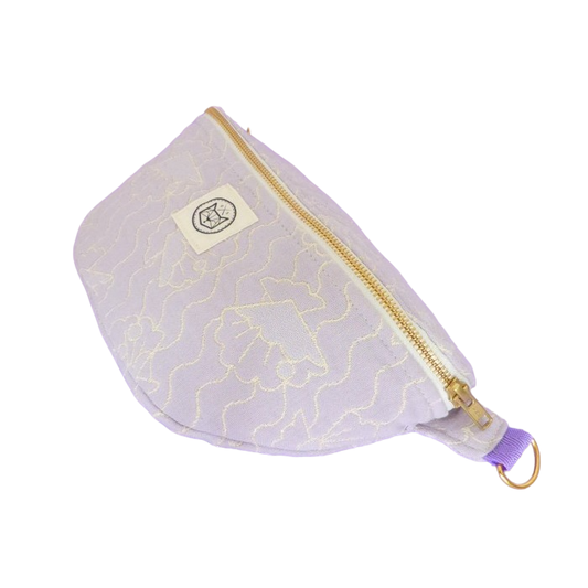 Jacquard fanny pack | Lilac shells