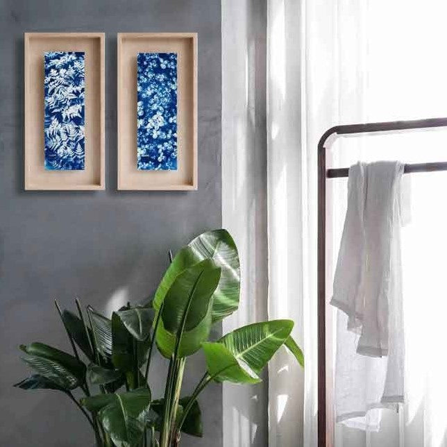 Cadre cyanotype | Trèfles