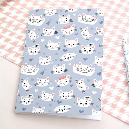 Carnet A5 Chat | Bleu