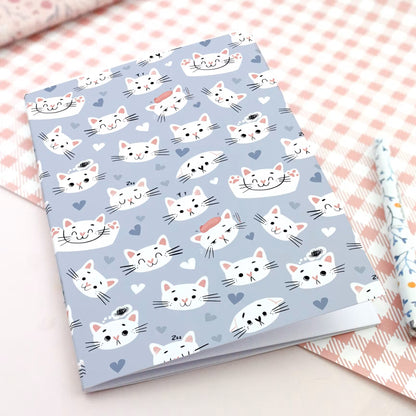 Carnet A5 Chat | Bleu