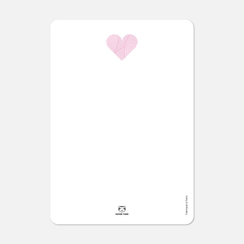 Carte postale | Love circuit bleu