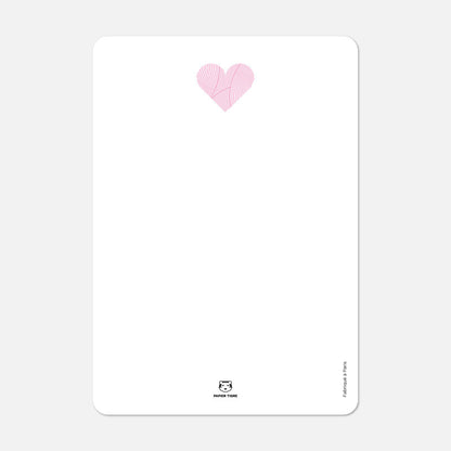 Carte postale | Love circuit rose