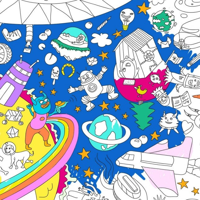 Poster géant à colorier | Cosmos