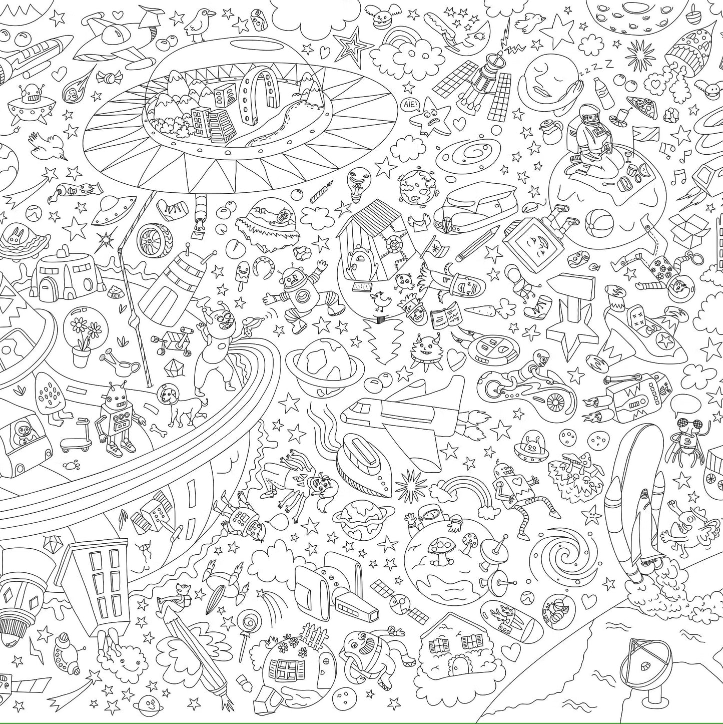 Poster géant à colorier | Cosmos