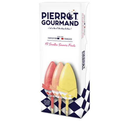 Etui 10 sucettes | Saveur fruits