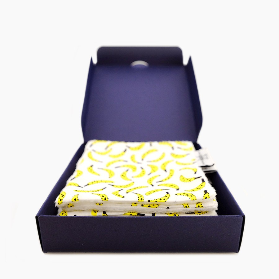 Coffret de 6 lingettes lavables | Garde la banane
