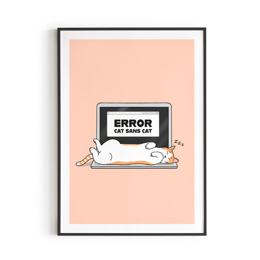 Poster | Error cat without cat (404)