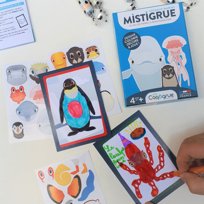 Jeu à personnaliser | Mistigrue animaux marins