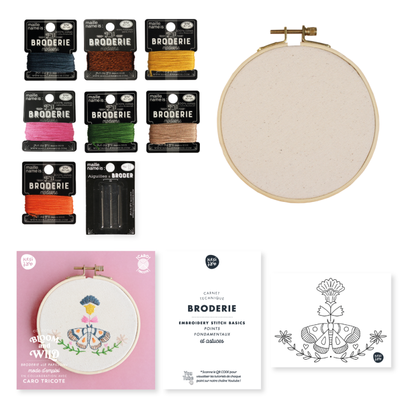 Kit de broderie | Le papillon