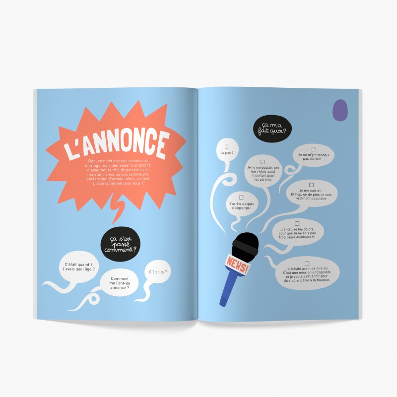 Livre à compléter | Mon parrain, ma marraine à moi !