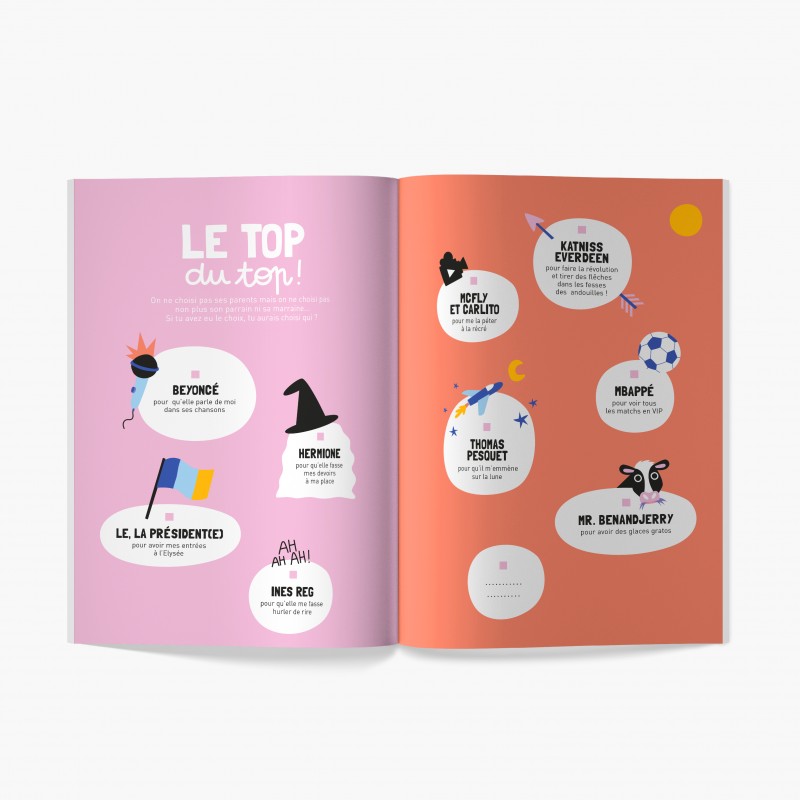 Livre à compléter | Mon parrain, ma marraine à moi !