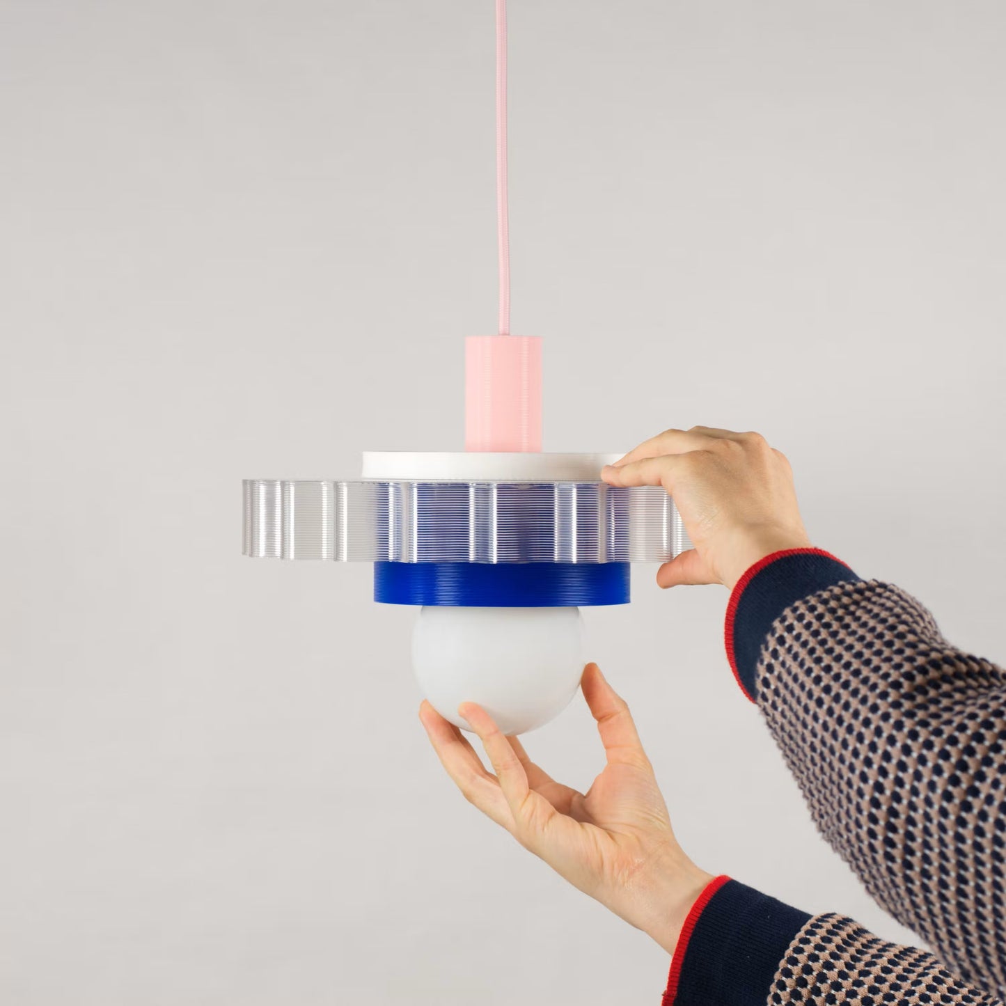 Gigi Lamp | Blue and pink