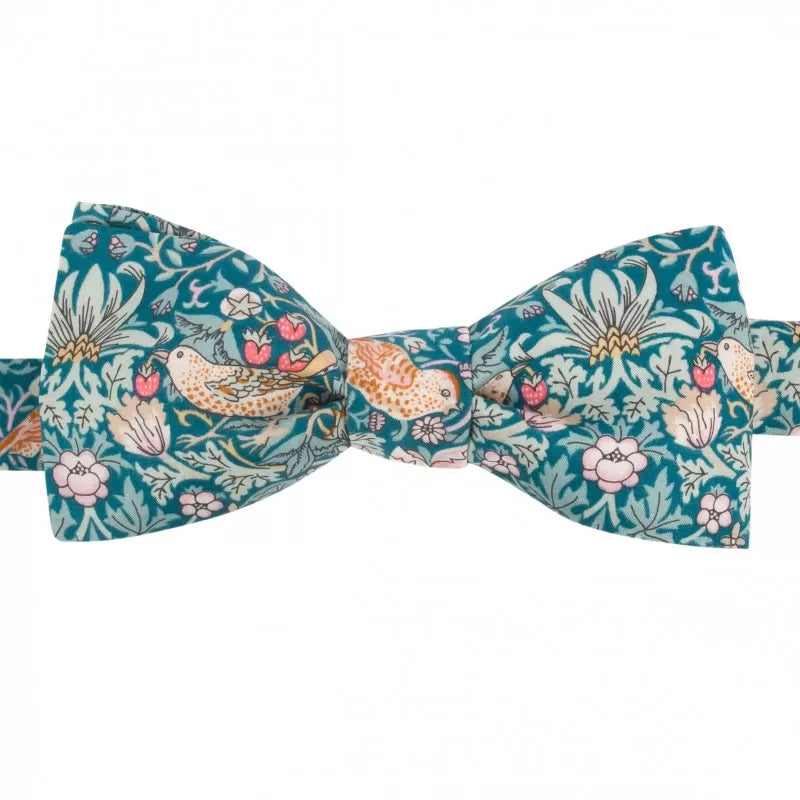 Nœud papillon | Liberty Strawberry Thief Emeraude
