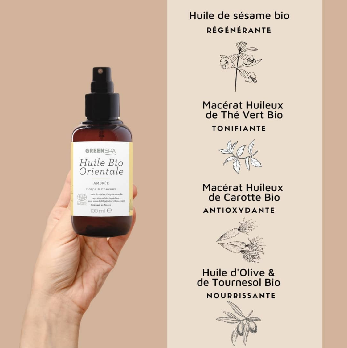Huile bio orientale | Ambrée