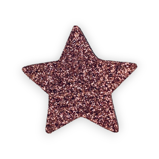 Glittery felt pin | Pink star