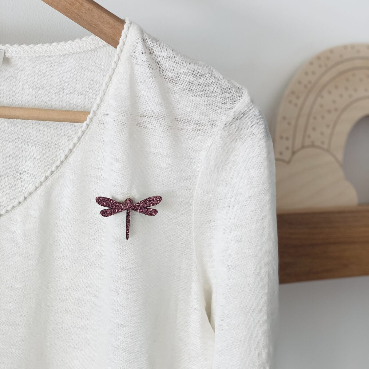 Pin's feutrine pailletée | Libellule