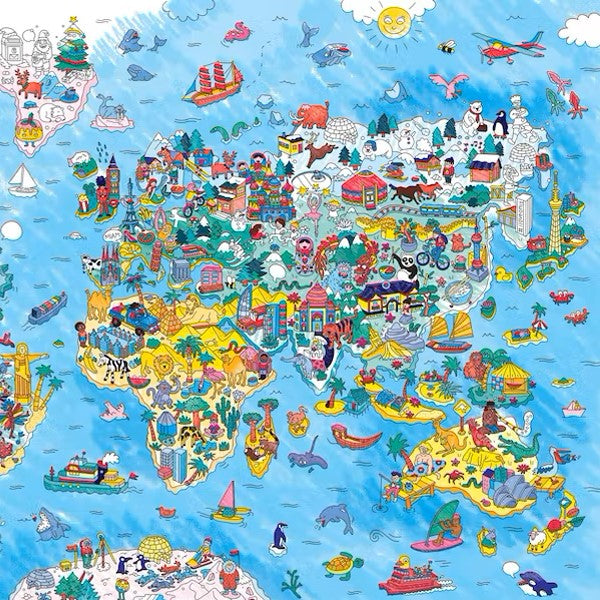 Poster géant à colorier | Atlas