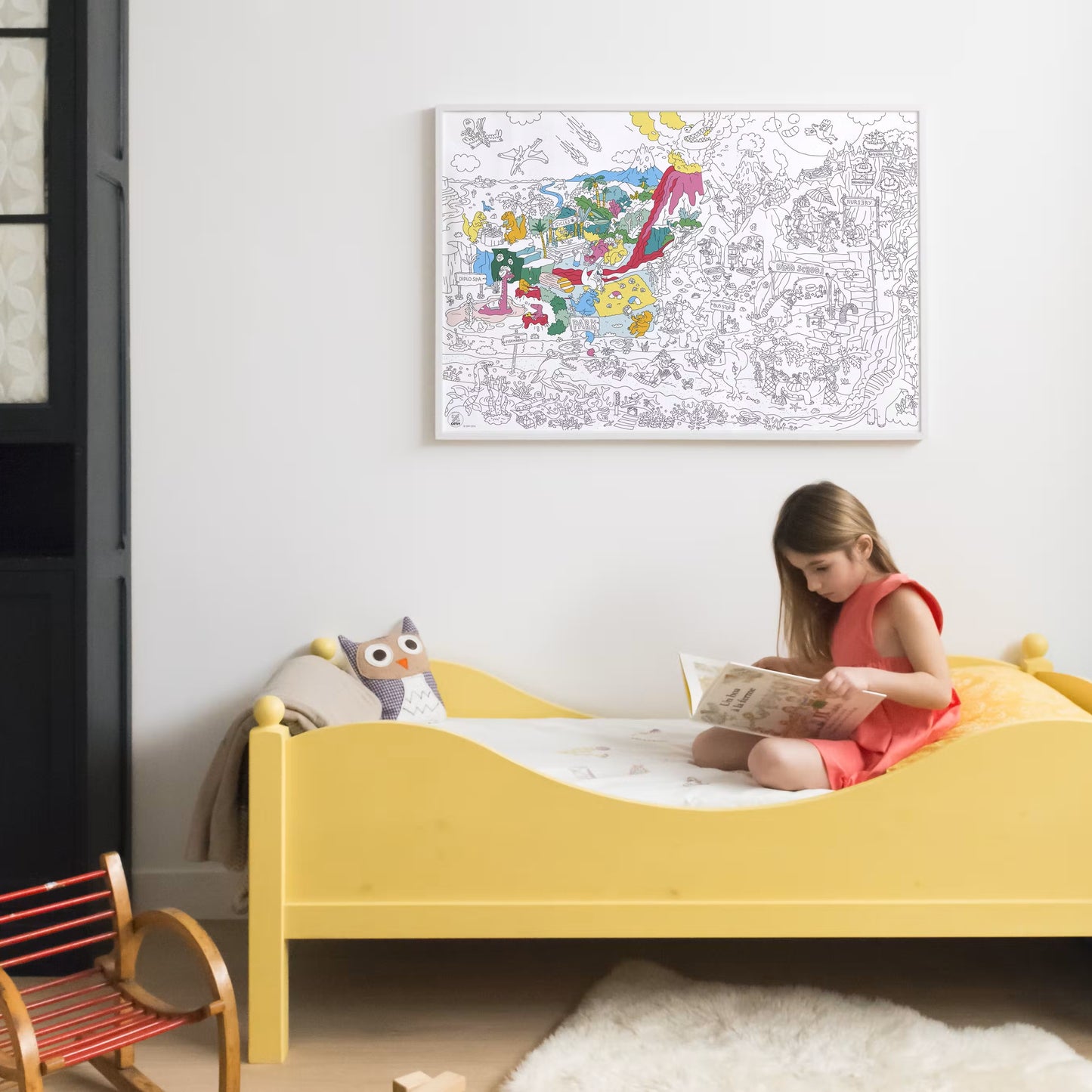 Poster géant à colorier | Dinos