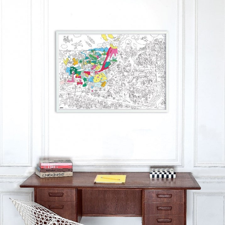Poster géant à colorier | Dinos