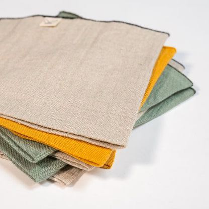 Serviettes de table en lin | Vert