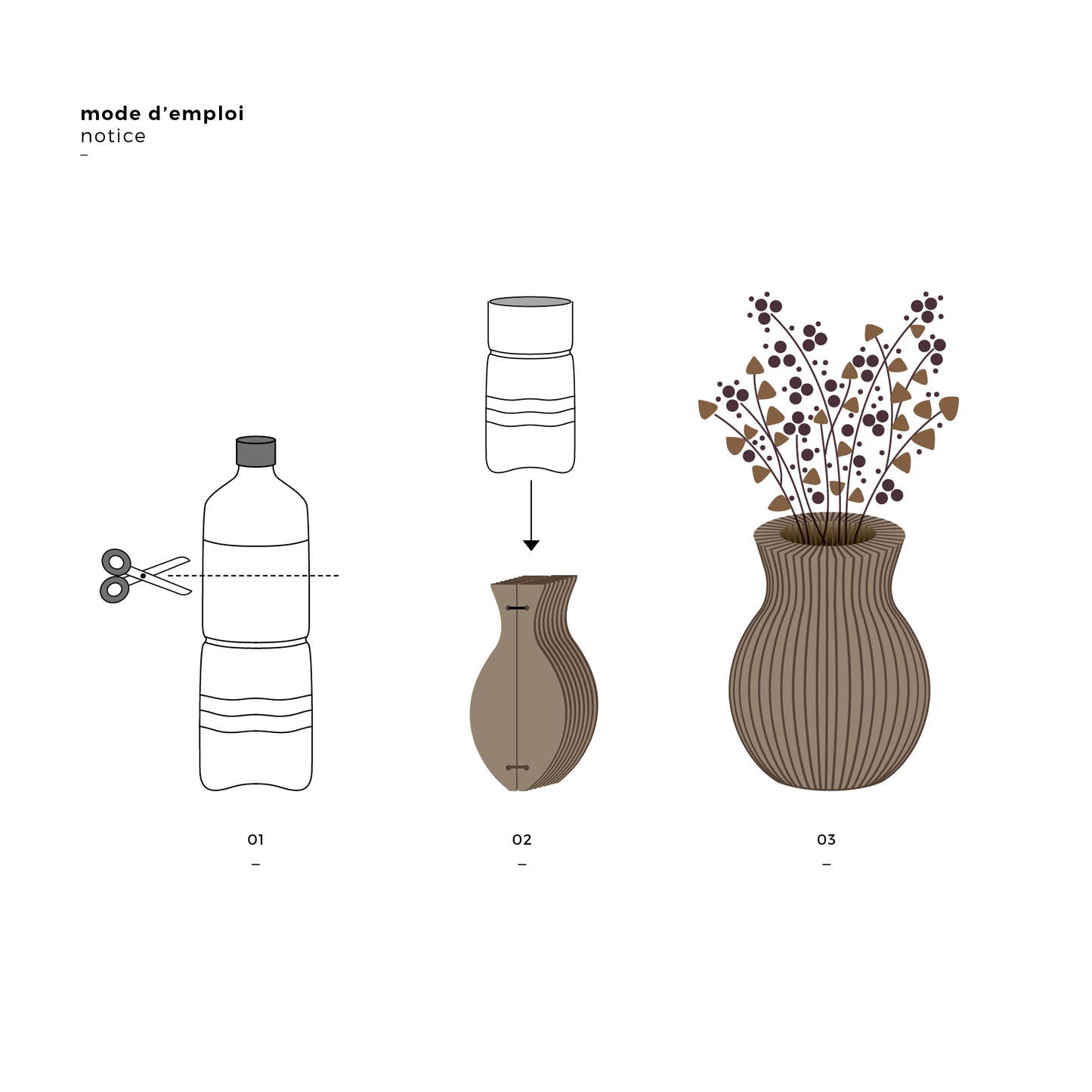 Vase cache-cache | Losange