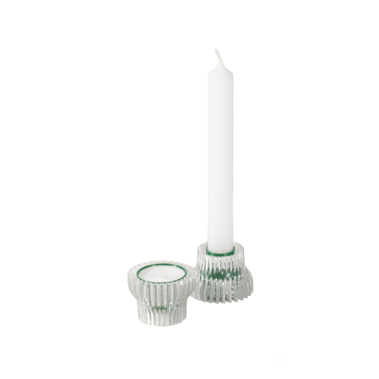 Double candle holder 2.20 | Green