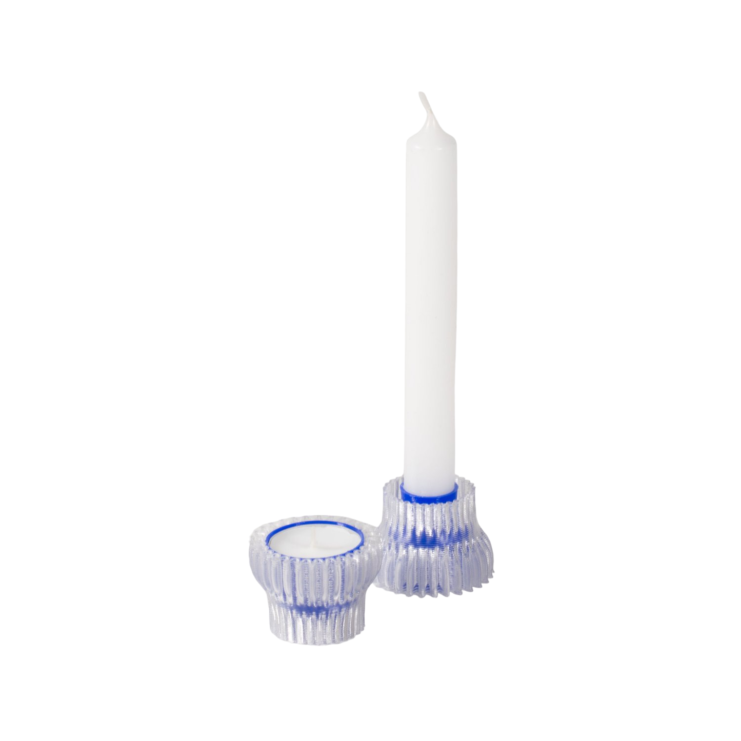Double candle holder 2.20 | Blue