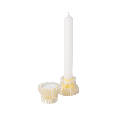 Double candle holder 2.20 | YELLOW