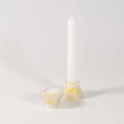 Double candle holder 2.20 | YELLOW